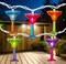 Northlight Margarita Glass Indoor Outdoor Patio Light Set - 9' White Wire - 10ct
